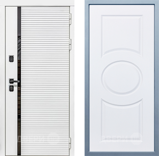 Входная металлическая Дверь Дива МХ-45 Белая STR Д-8 Белый в Дубне