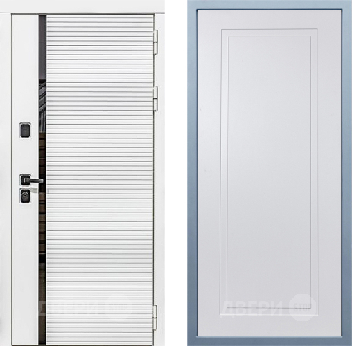 Входная металлическая Дверь Дива МХ-45 Белая STR Н-10 Белый в Дубне