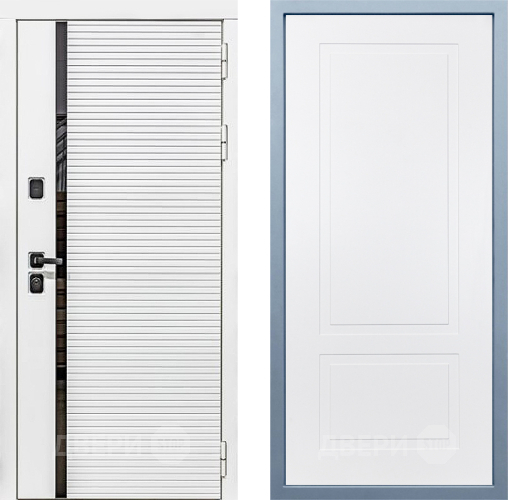 Входная металлическая Дверь Дива МХ-45 Белая STR Н-7 Белый в Дубне