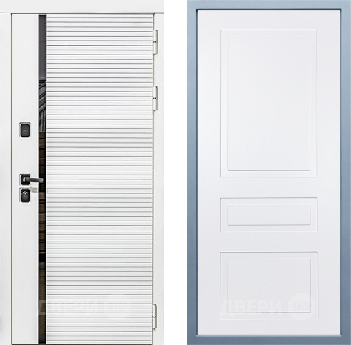 Входная металлическая Дверь Дива МХ-45 Белая STR Н-13 Белый в Дубне