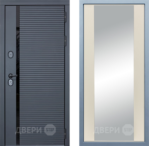 Входная металлическая Дверь Дива МХ-45 STR Д-15 Зеркало Шампань в Дубне