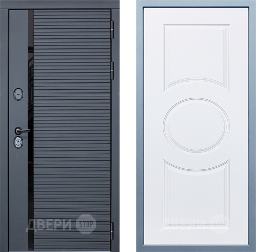 Входная металлическая Дверь Дива МХ-45 STR Д-8 Белый в Дубне