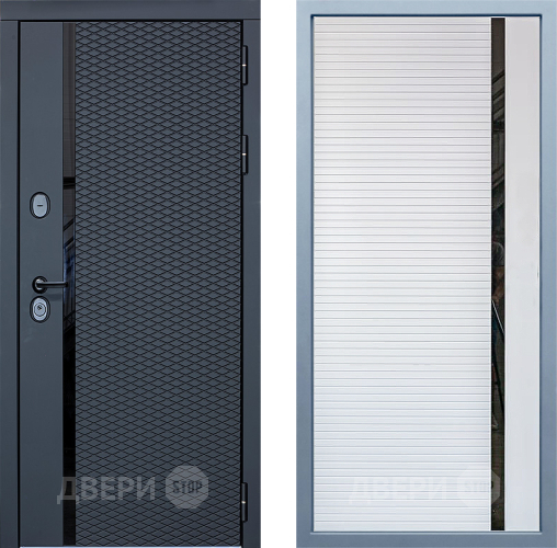 Входная металлическая Дверь Дива МХ-47 STR МХ-45 Белый матовый в Дубне