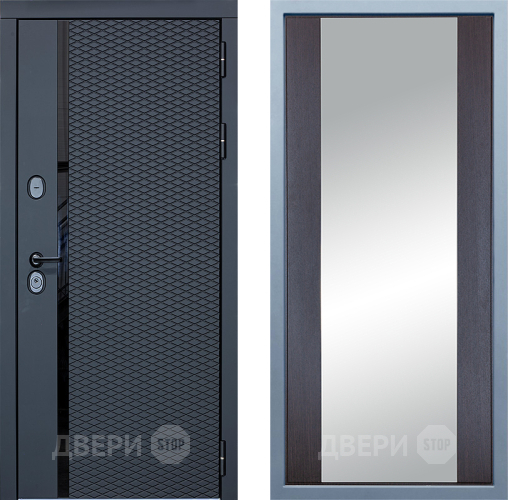 Входная металлическая Дверь Дива МХ-47 STR Д-15 Зеркало Венге в Дубне
