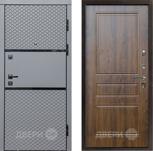 Входная металлическая Дверь Престиж Ромб Классика Дуб в Дубне