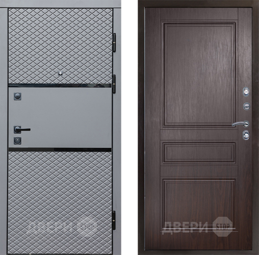 Входная металлическая Дверь Престиж Ромб Классика Венге в Дубне