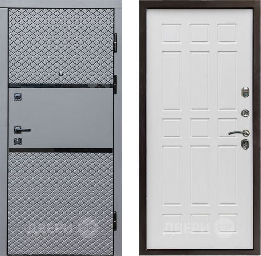 Входная металлическая Дверь Престиж Ромб Спарта Белое дерево в Дубне