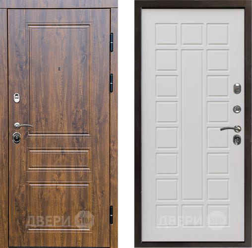 Входная металлическая Дверь Престиж Классика Дуб Престиж Бежевый мат в Дубне