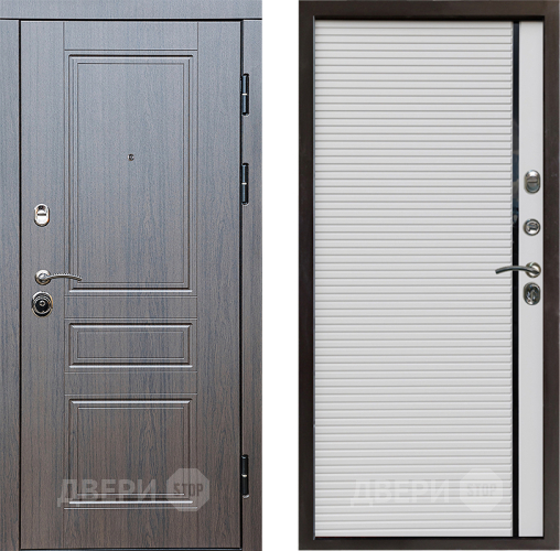 Входная металлическая Дверь Престиж Классика Венге Porte Белый в Дубне