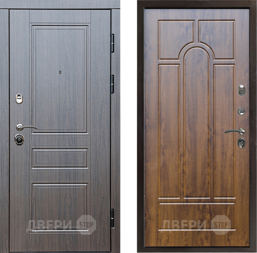 Входная металлическая Дверь Престиж Классика Венге Арка Дуб в Дубне