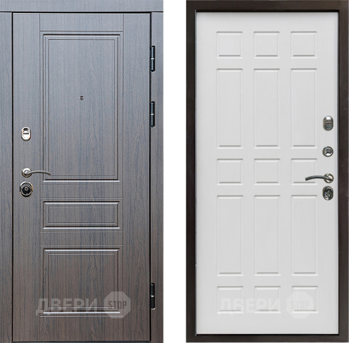 Входная металлическая Дверь Престиж Классика Венге Спарта Белое дерево в Дубне