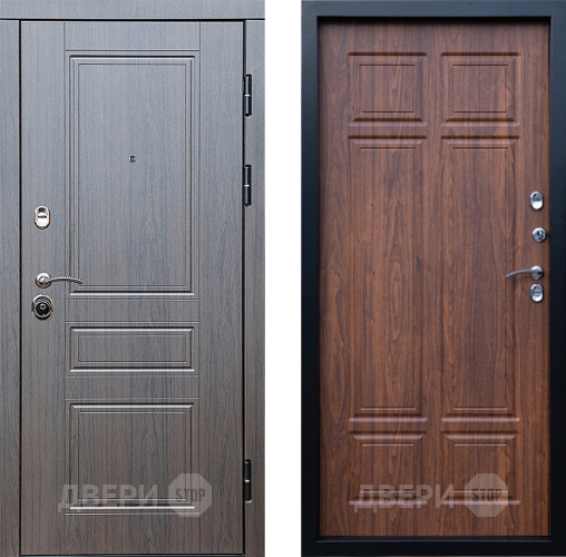 Входная металлическая Дверь Престиж Классика Венге Премиум Орех темный в Дубне