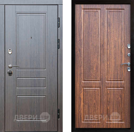 Входная металлическая Дверь Престиж Классика Венге Премиум Орех светлый в Дубне