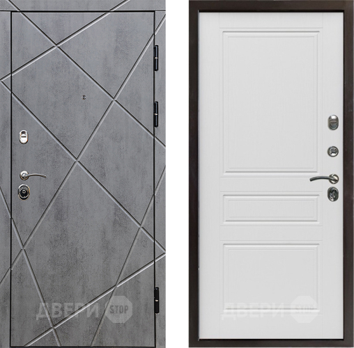 Входная металлическая Дверь Престиж Лучи Классика Лиственница белая в Дубне