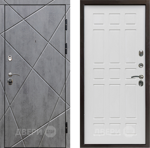 Входная металлическая Дверь Престиж Лучи Спарта Белое дерево в Дубне