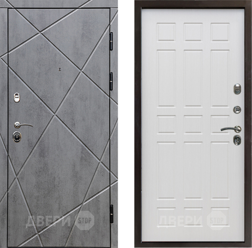 Входная металлическая Дверь Престиж Лучи Спарта Лиственница белая в Дубне