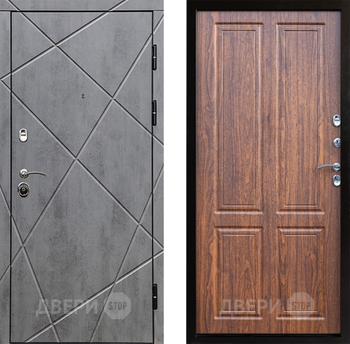 Входная металлическая Дверь Престиж Лучи Премиум Орех светлый в Дубне