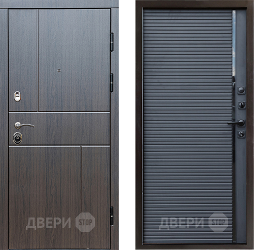 Входная металлическая Дверь Престиж Горизонт Венге Porte Черный кварц в Дубне