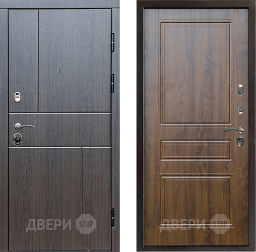 Входная металлическая Дверь Престиж Горизонт Венге Классика Дуб в Дубне