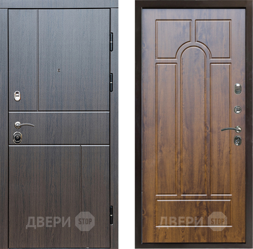 Входная металлическая Дверь Престиж Горизонт Венге Арка Дуб в Дубне