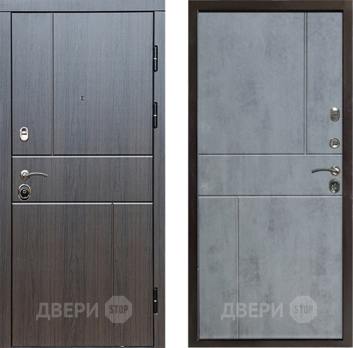 Входная металлическая Дверь Престиж Горизонт Венге Горизонт Бетон темный в Дубне