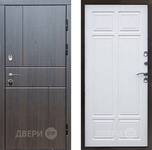 Входная металлическая Дверь Престиж Горизонт Венге Премиум Лиственница белая в Дубне