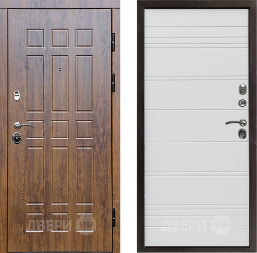 Входная металлическая Дверь Престиж Стандарт Line Белый в Дубне