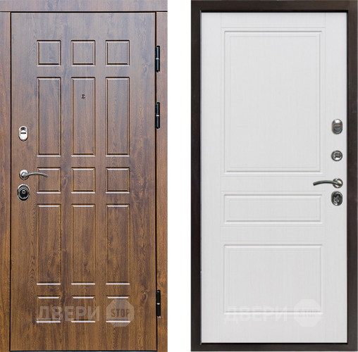 Входная металлическая Дверь Престиж Стандарт Классика Белое дерево в Дубне