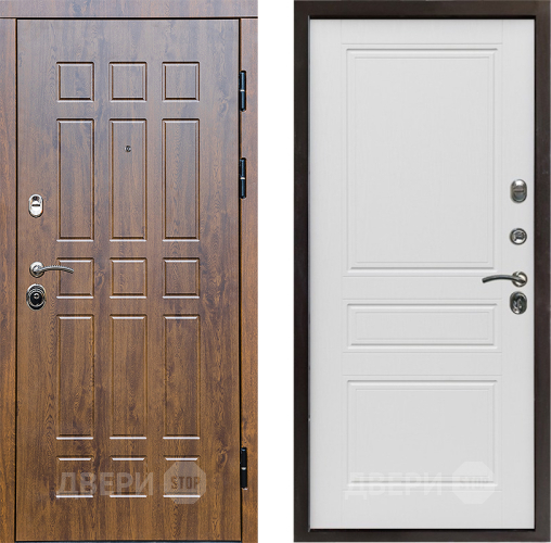 Входная металлическая Дверь Престиж Стандарт Классика Лиственница белая в Дубне