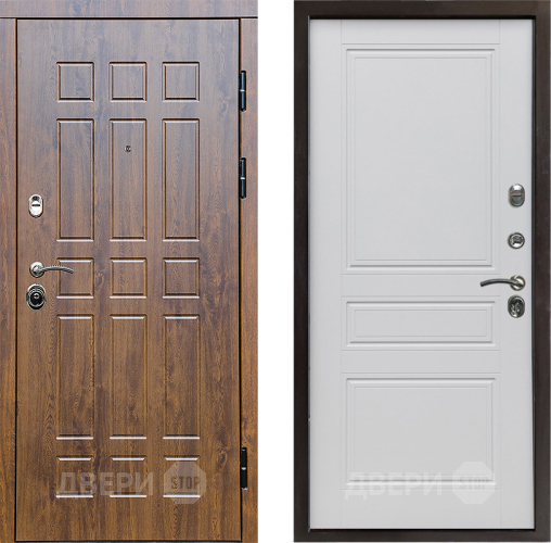 Входная металлическая Дверь Престиж Стандарт Классика Белый матовый в Дубне