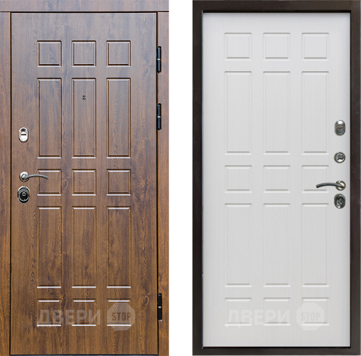 Входная металлическая Дверь Престиж Стандарт Спарта Лиственница белая в Дубне