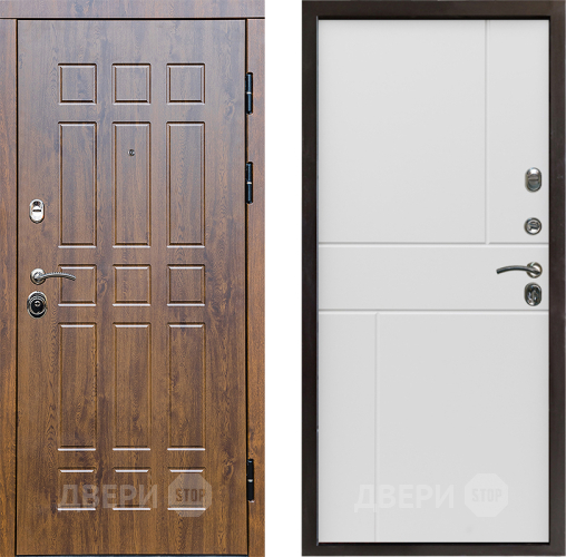 Входная металлическая Дверь Престиж Стандарт Горизонт Бетон белый в Дубне