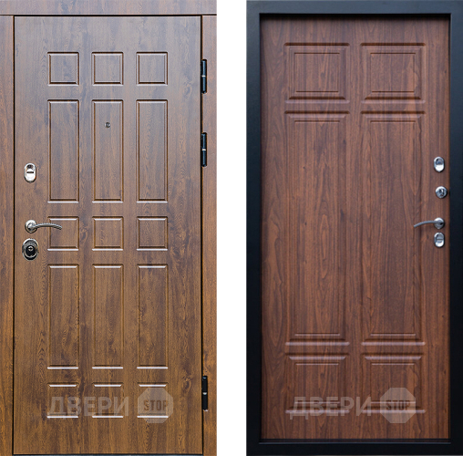 Входная металлическая Дверь Престиж Стандарт Премиум Орех темный в Дубне