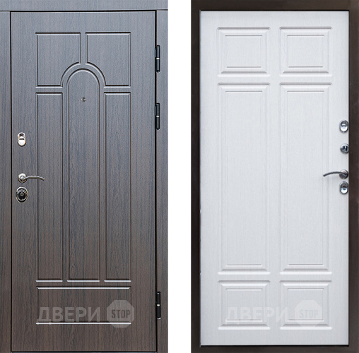 Входная металлическая Дверь Престиж Арка Премиум Лиственница белая в Дубне