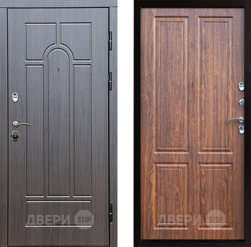 Входная металлическая Дверь Престиж Арка Премиум Орех светлый в Дубне