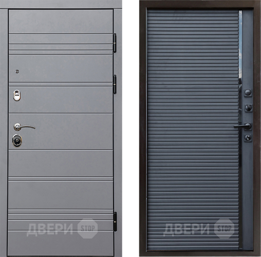 Входная металлическая Дверь Престиж Линия Грэй Porte Черный кварц в Дубне