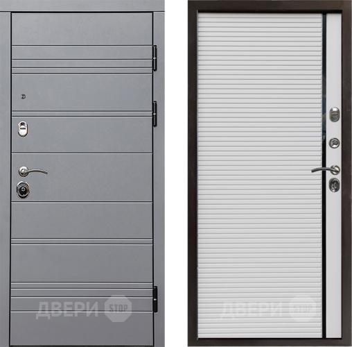 Входная металлическая Дверь Престиж Линия Грэй Porte Белый в Дубне