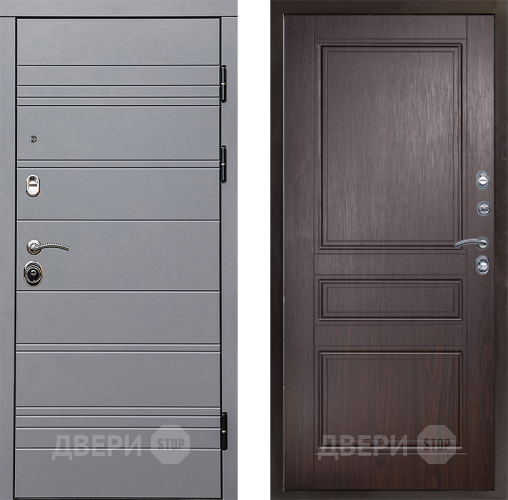 Входная металлическая Дверь Престиж Линия Грэй Классика Венге в Дубне