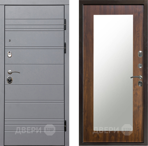 Дверь Престиж Линия Грэй Зеркло Пастораль Дуб в Дубне