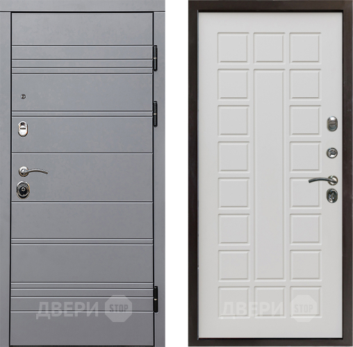 Входная металлическая Дверь Престиж Линия Грэй Престиж Бежевый мат в Дубне