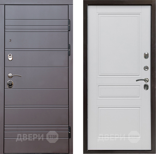 Дверь Престиж Линия Браун Классика Белый матовый в Дубне