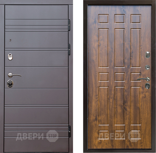 Входная металлическая Дверь Престиж Линия Браун Спарта Дуб в Дубне