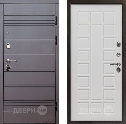 Входная металлическая Дверь Престиж Линия Браун Престиж Бежевый мат в Дубне