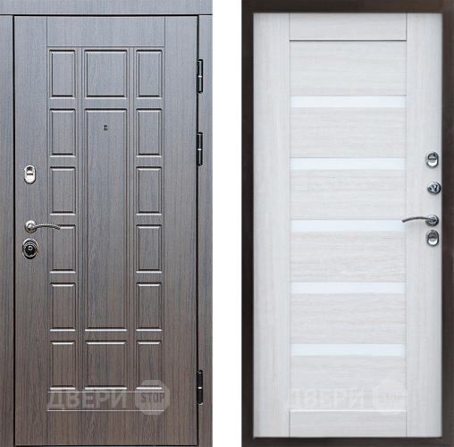 Входная металлическая Дверь Престиж Престиж Царга Лиственница белая в Дубне