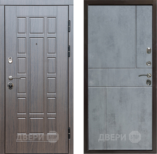 Входная металлическая Дверь Престиж Престиж Горизонт Бетон темный в Дубне