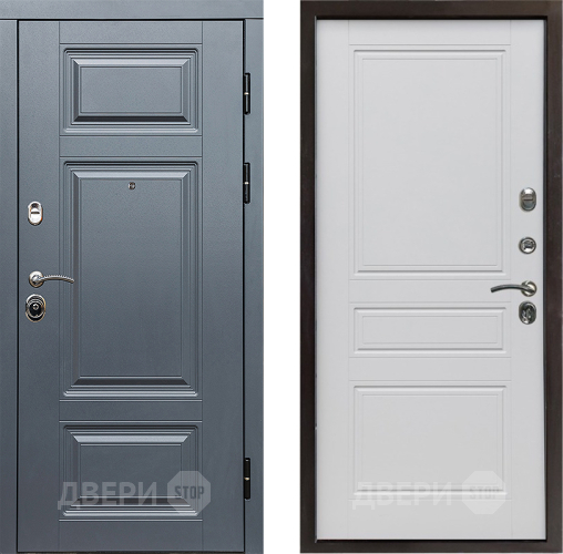 Входная металлическая Дверь Престиж Премиум Классика Белый матовый в Дубне