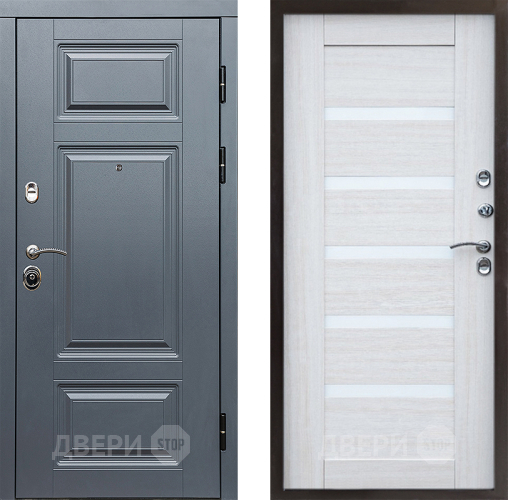 Входная металлическая Дверь Престиж Премиум Царга Лиственница белая в Дубне