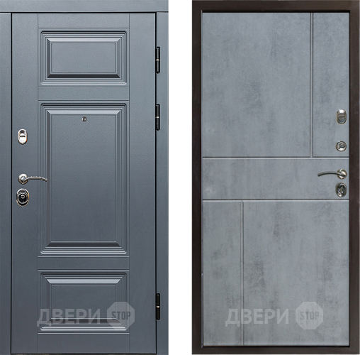 Входная металлическая Дверь Престиж Премиум Горизонт Бетон темный в Дубне