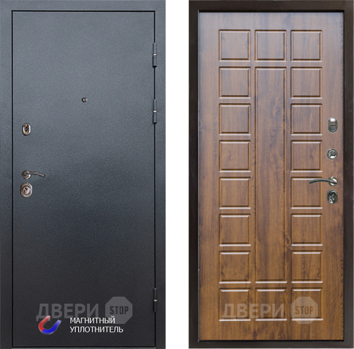 Входная металлическая Дверь Престиж Графит Престиж Дуб в Дубне