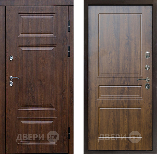 Входная металлическая Дверь Престиж TERMO с терморазрывом Премиум Орех Классика Дуб в Дубне